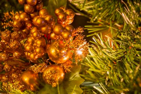 Christmas Tree decorations. Stock Photos