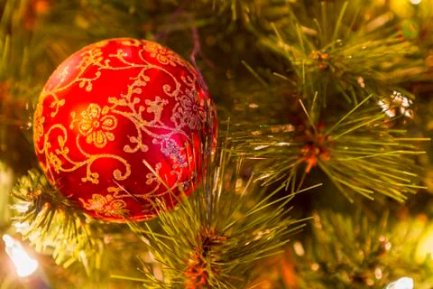 Christmas Tree decorations. Stock Photos