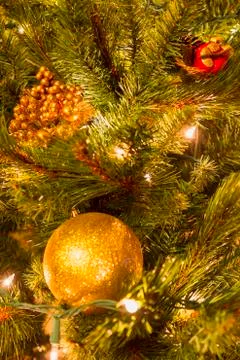 Christmas Tree decorations. Stock Photos