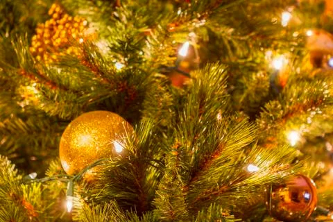 Christmas Tree decorations. Stock Photos