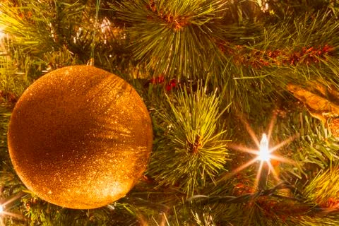 Christmas Tree decorations. Stock Photos
