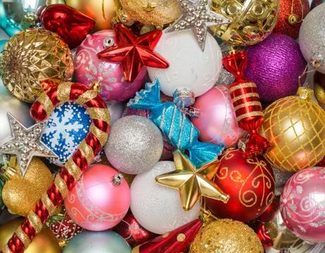 Christmas tree decorations Stock Photos