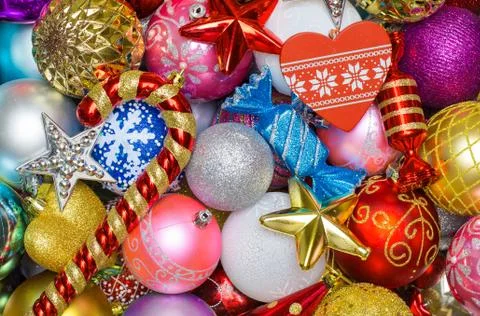 Christmas tree decorations Stock Photos