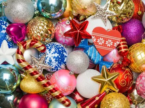 Christmas tree decorations Stock-Fotos