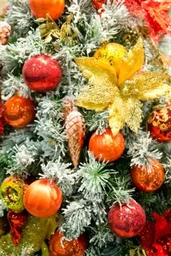 Christmas tree decorations. Stock Photos