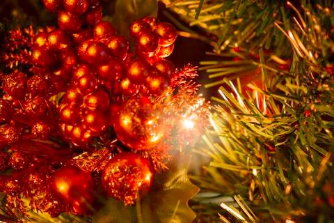 Christmas Tree decorations. Foto stock