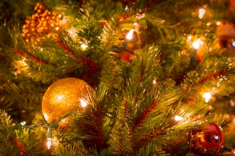 Christmas Tree decorations. Stock Photos