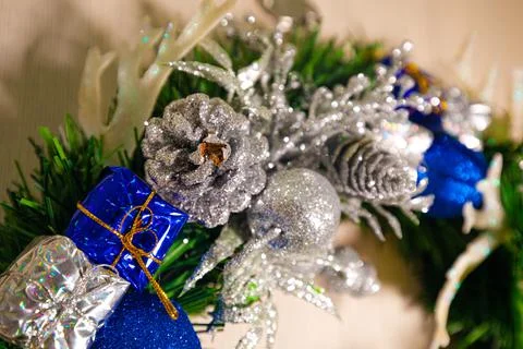 Christmas tree decorations Stock Photos