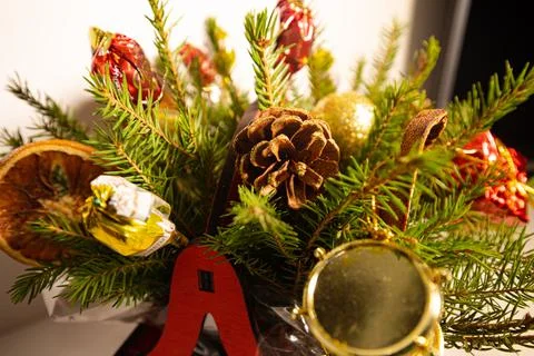 Christmas tree decorations Stock Photos