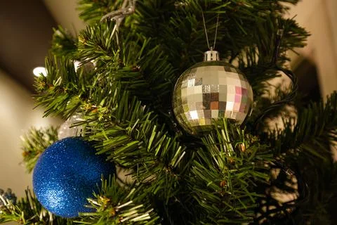 Christmas tree decorations Stock Photos