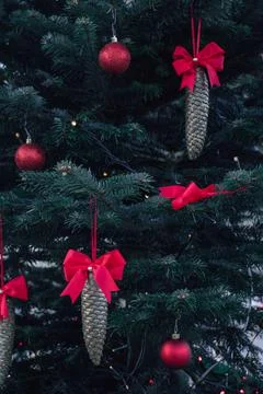 Christmas tree decorations Stock Photos