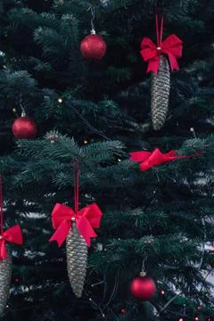 Christmas tree decorations Stock Photos