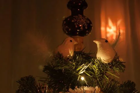 Christmas tree decorations Stock Photos