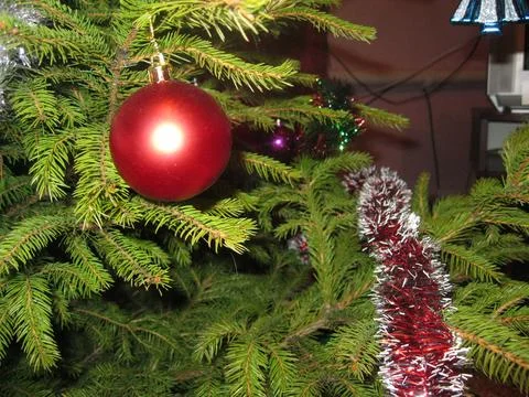 Christmas tree decorations Stock Photos