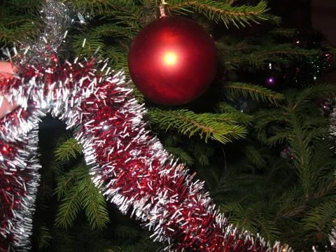 Christmas tree decorations Stock Photos