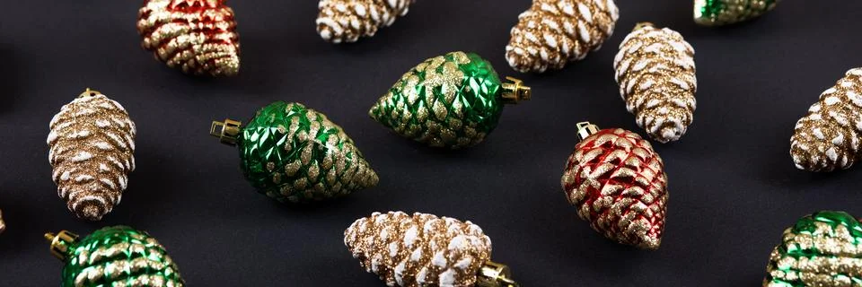 Christmas tree decorations Stock Photos