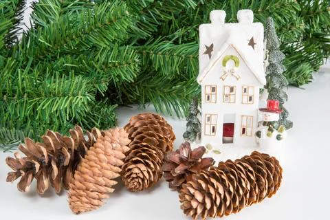 Christmas tree decorations Foto stock