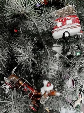 Christmas tree decorations Stock Photos
