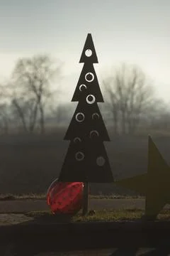 Christmas tree with decorations Stock Photos