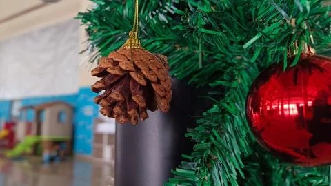 Christmas tree decorations Stock Photos