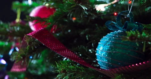 Christmas Tree Decorations PRes Stock Footage 220917587