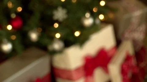 Christmas Tree Decorations Presents Blur Zoom 1 動画素材 83322871