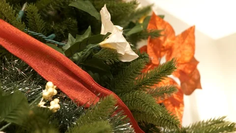 Christmas tree details Stock Footage 120639760