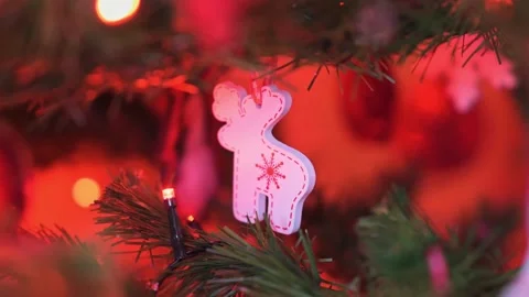 Christmas Tree Details Stock Footage 274836641