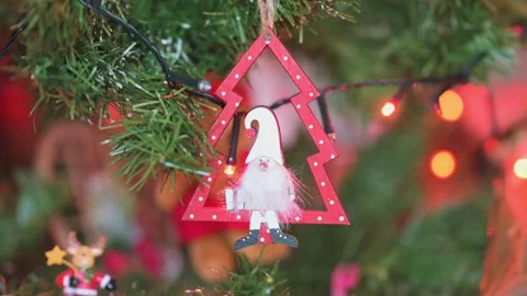 Christmas Tree Details Stock Footage 274836810