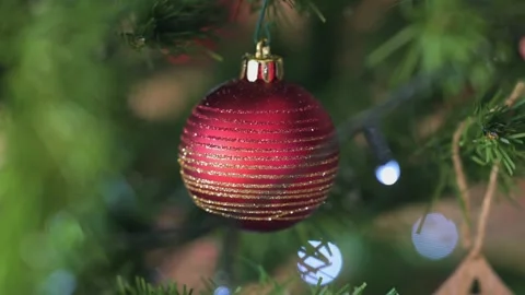 Christmas Tree Details Stock Footage 274838533