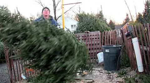 Christmas tree drilling machine Stock Footage 300376