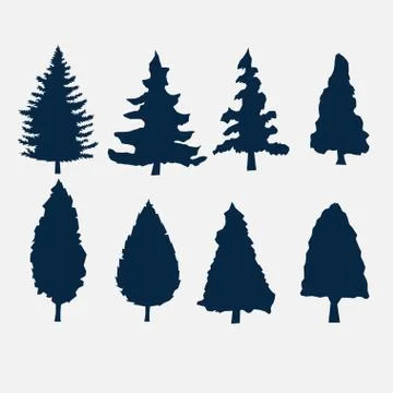 Christmas tree for element design Stock Illustration