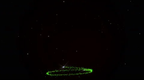 Christmas Tree with falling stars 스톡 동영상 58600032