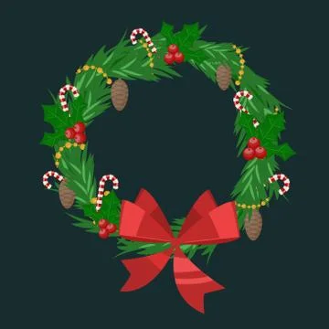 Christmas tree flat 3d isometric pixel art icon Stock Illustration