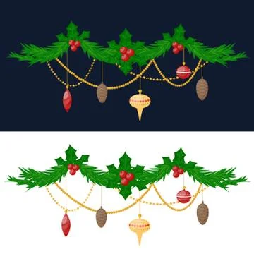 Christmas tree flat 3d isometric pixel art icon Stock Illustration