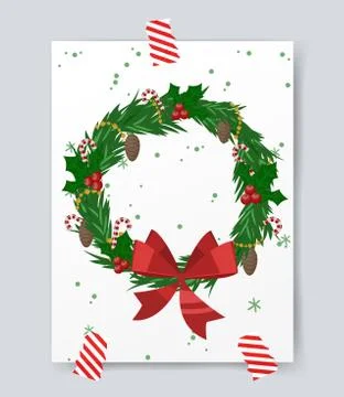 Christmas tree flat icons set Stock-Illustration