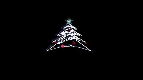 Christmas tree Stock Footage 12749537