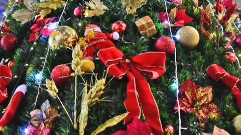 Christmas tree Stock Footage 99376132