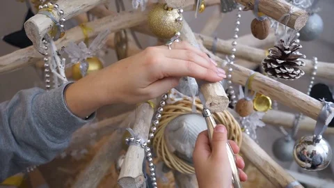 Christmas tree with . Stock Footage 122691371