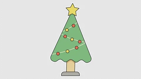 Christmas tree Stock Footage 340302716