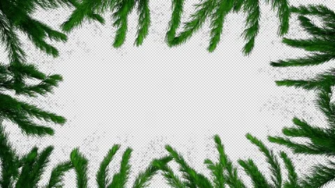Christmas Tree Frame Stock Footage 225204978