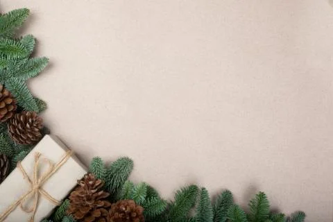 Christmas tree frame 库存照片