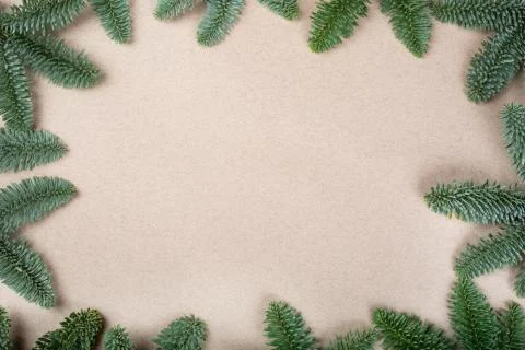 Christmas tree frame 写真素材