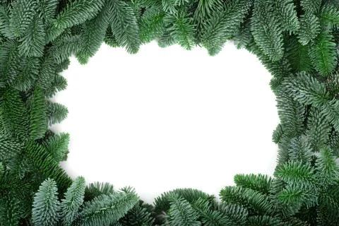 Christmas tree frame 库存照片