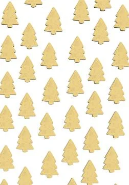 Christmas tree gingerbread christmas pattern, christmas tree illustration on Stock Illustration