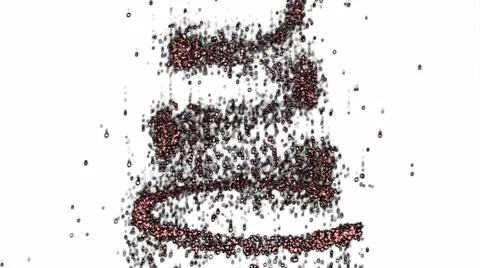 Christmas Tree Glitter Creation - Red Stock Footage 56045335