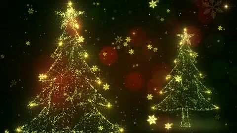 Christmas Tree Glitters Background Vidéo 204145491