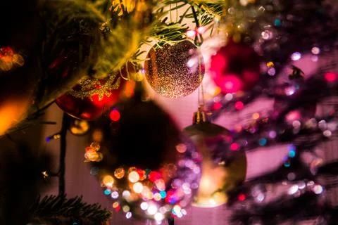 Christmas tree globe Fotos Stock