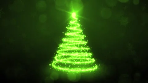 Christmas Tree Glow Lights Stock Footage 317840176