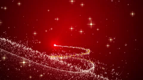 Christmas tree glowing particles animation Stock Footage 187668669